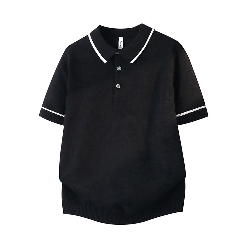 Herren Elegantes Poloshirt mit kontrastierenden Akzenten Drune