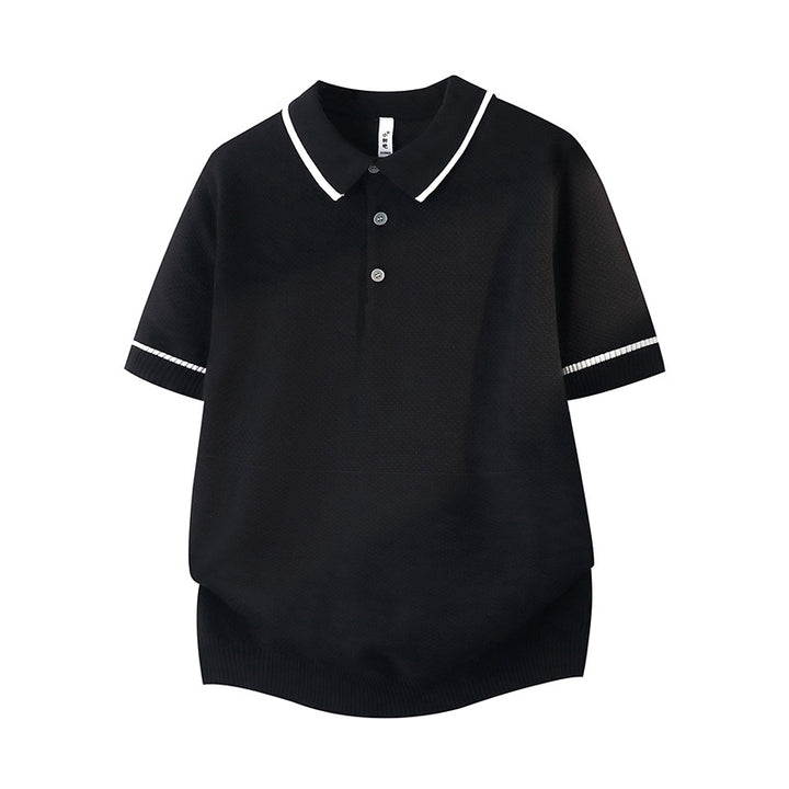 Herren Elegantes Poloshirt mit kontrastierenden Akzenten Drune