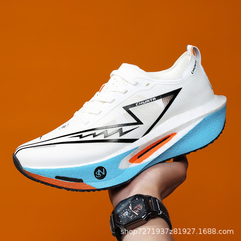 Unisex leichter Performance Laufschuh mit gedämpfter Plateausohle und atmungsaktivem Mesh Drune