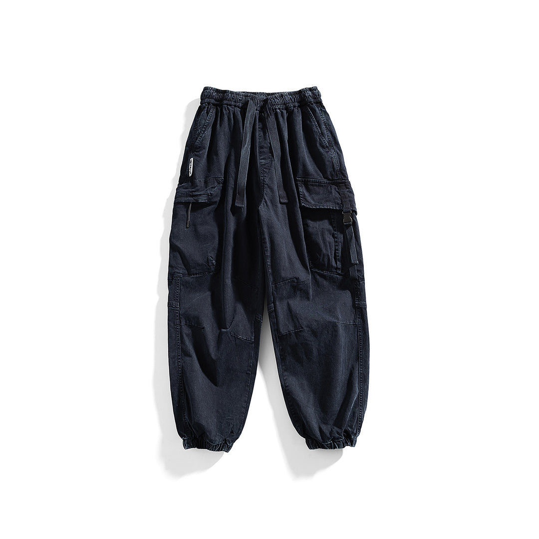 Herren Utility-Cargo-Jogger mit Gummibund, Mehrfachtaschen und Kordelzug Drune