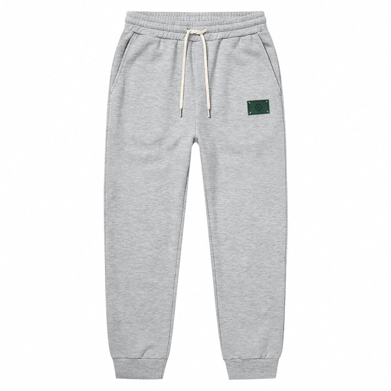 Herren Minimalistische Fleece-Jogginghose mit elastischem Tunnelzug und schmalen Bündchen Drune