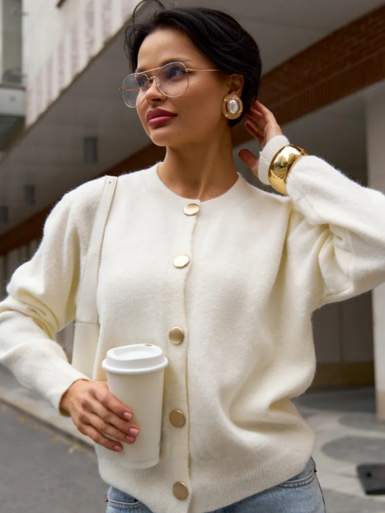 Damen Glamouröser Strickcardigan Drune