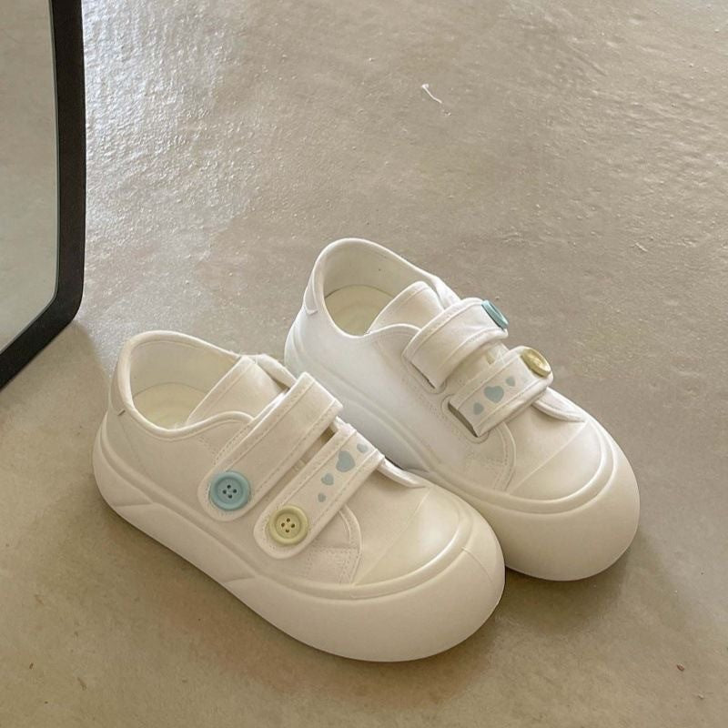 Damen Sneakers mit farbigen Knopf-Details und flexiblem Design Drune