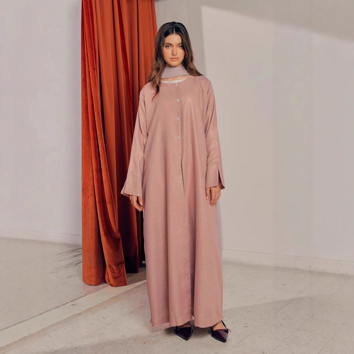 Damen stilvolles Langarmhemdkleid im Oversized-Schnitt Drune