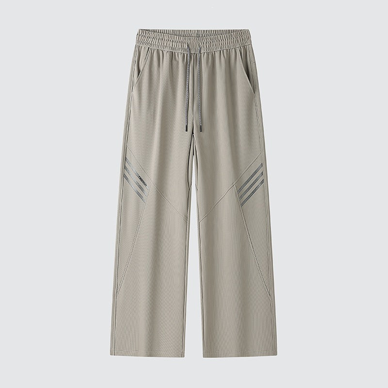 Herren Weite Relaxed-Freizeithose mit Tunnelzug & markanten Teilungsnähten Drune