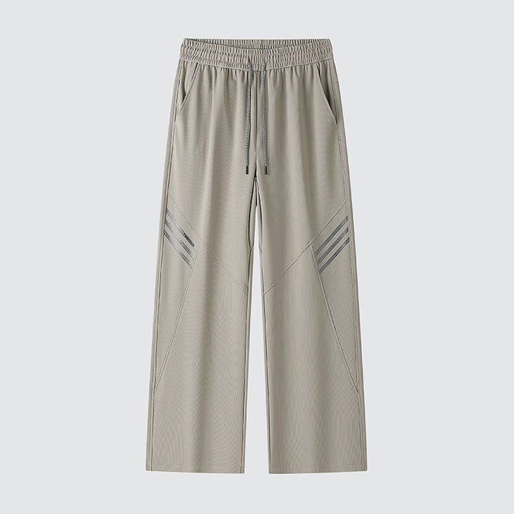 Herren Weite Relaxed-Freizeithose mit Tunnelzug & markanten Teilungsnähten Drune