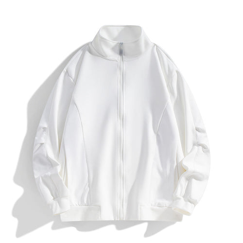 Herren Boxy-Performance-Zipjacke mit hohem Stehkragen, Paneelnähten & windabweisender Struktur Drune