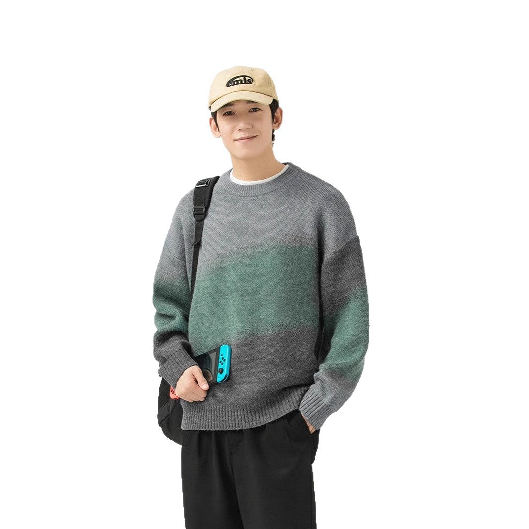 Damen Hochwertiger Rundhalsausschnitt Pullover Drune