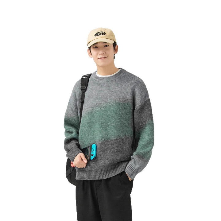 Damen Hochwertiger Rundhalsausschnitt Pullover Drune