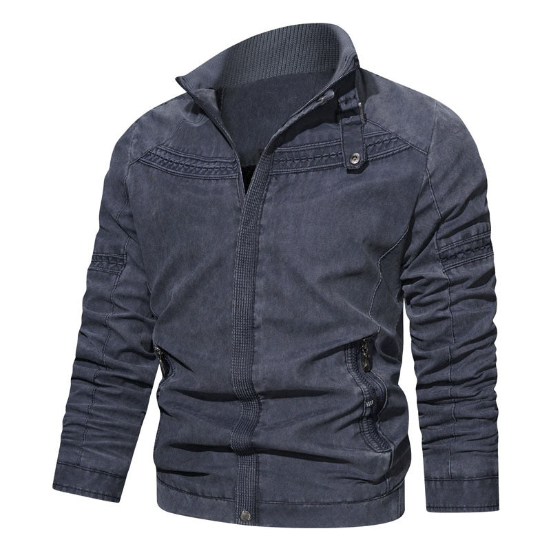 Herren Modische Übergangsjacke mit Steppdetails Drune