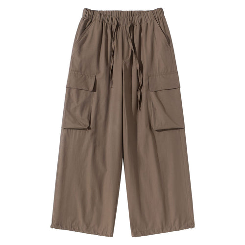 Damen Culotte-Cargo Bermudas im Utility-Look mit elastischem Tunnelzugbund und großen Pattentaschen Drune