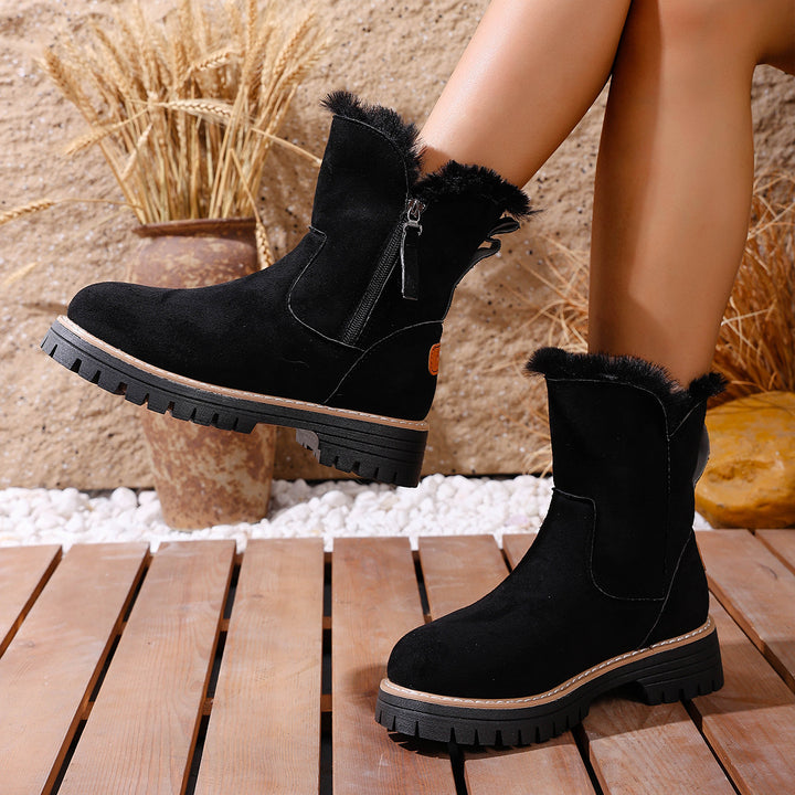 Damen Winterstiefel mit warmem Futter und robustem Profil Drune