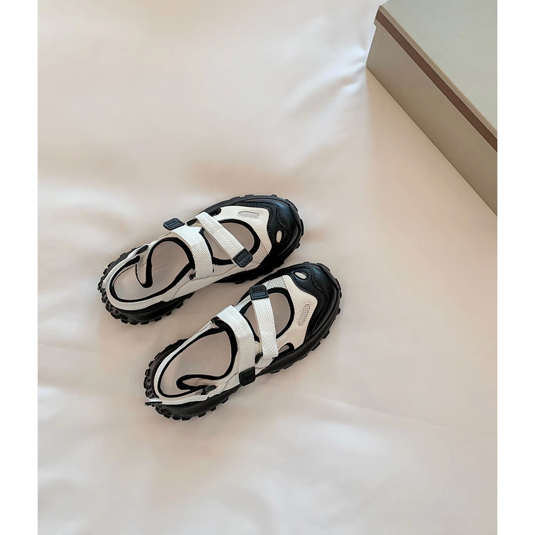 Damen Sportliche Sneakers mit praktischem Klettverschluss und stoßdämpfender Sohle Drune
