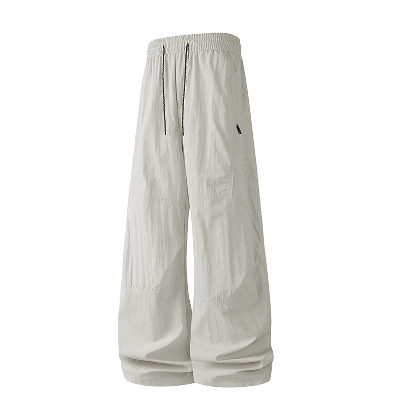 Herren Weite Baggy‑Hose mit Tunnelzugbund und Paneel‑Konstruktion Drune