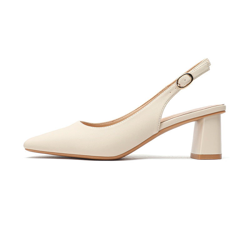 Damen Slingback Blockabsatz Pumps Drune