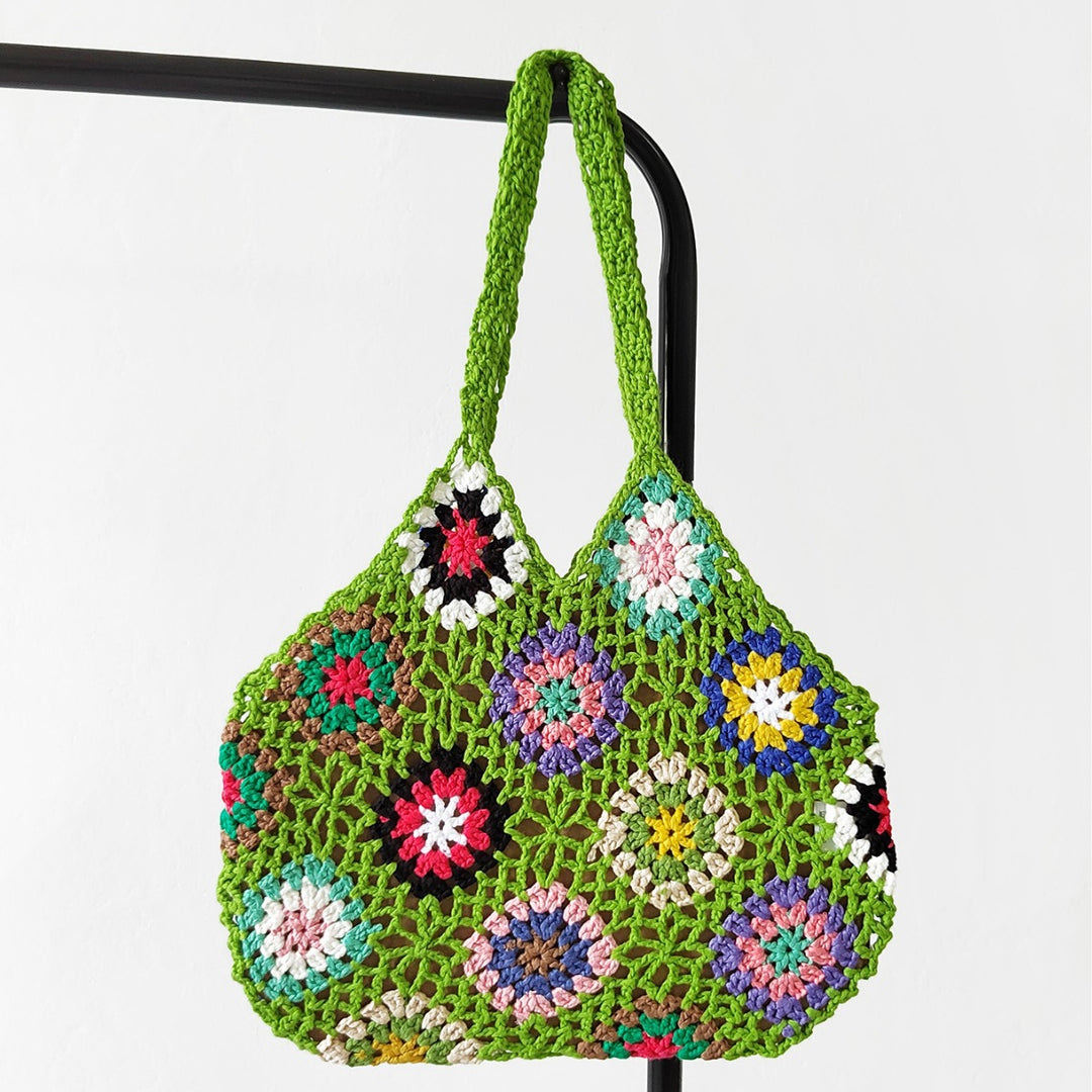 Damen Handgefertigte Häkel-Shopper-Tasche Drune