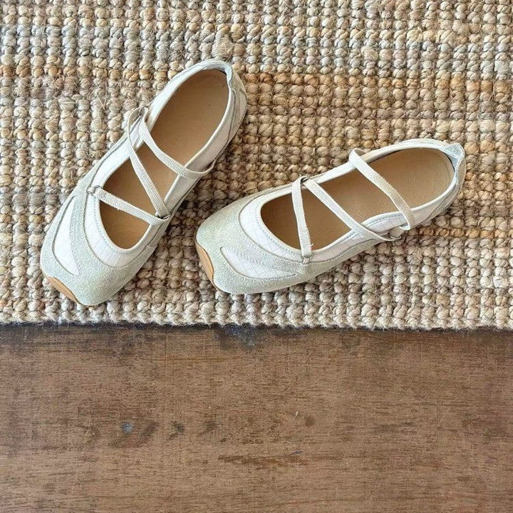 Damen Ballerinas mit flexibler Sohle und schickem Riemchendesign Drune