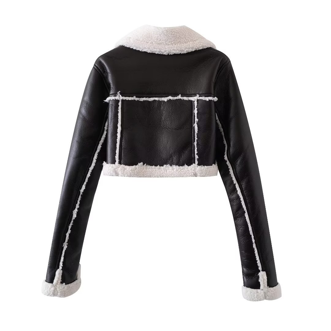 Drune | Fleece Winterjacke in Kurzform