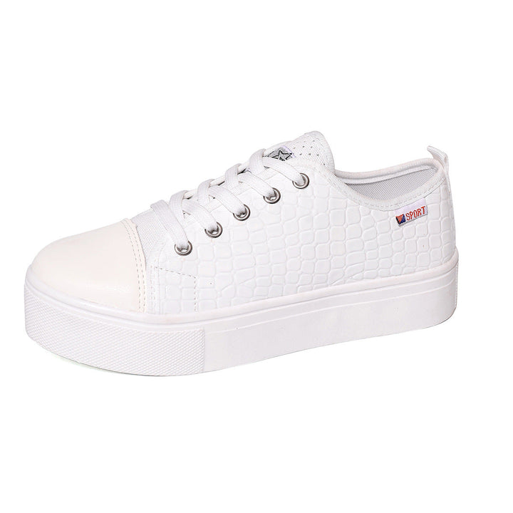 Damen Sneakers mit strukturiertem Obermaterial und bequemem Plateau Drune