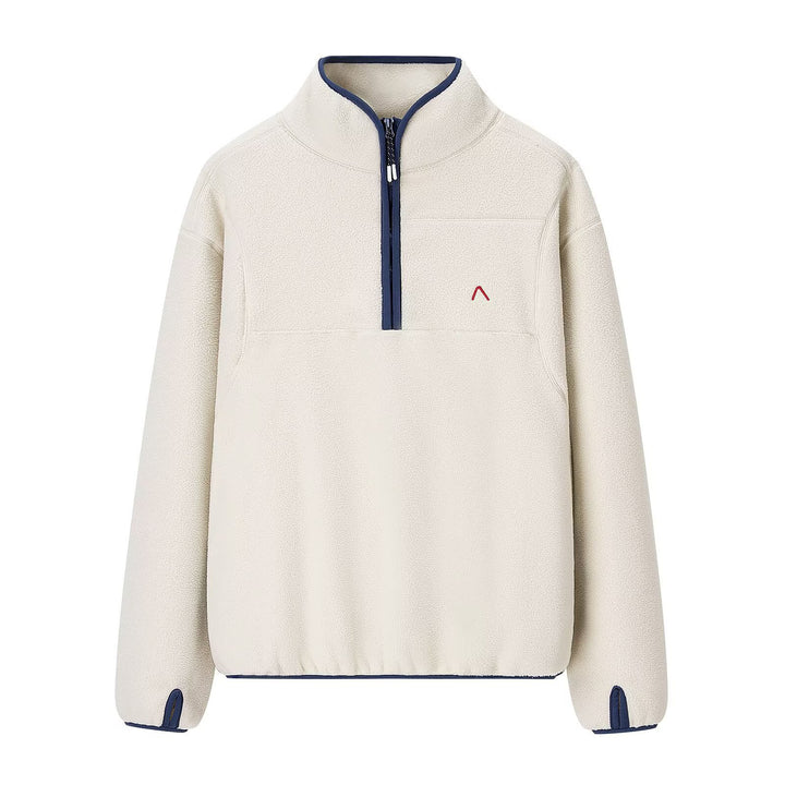 Damen Fleece-Pullover mit hoher Kragenlösung und praktischen Reißverschlussdetails Drune