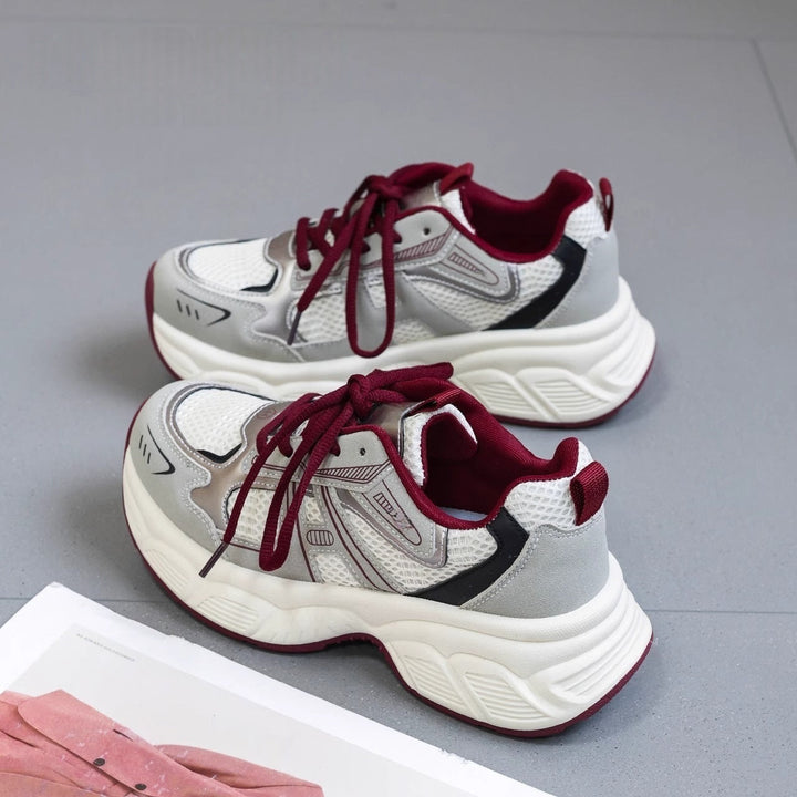 Damen Multicolor Laufschuhe mit atmungsaktiver Obermaterialstruktur und rutschfester Sohle Drune
