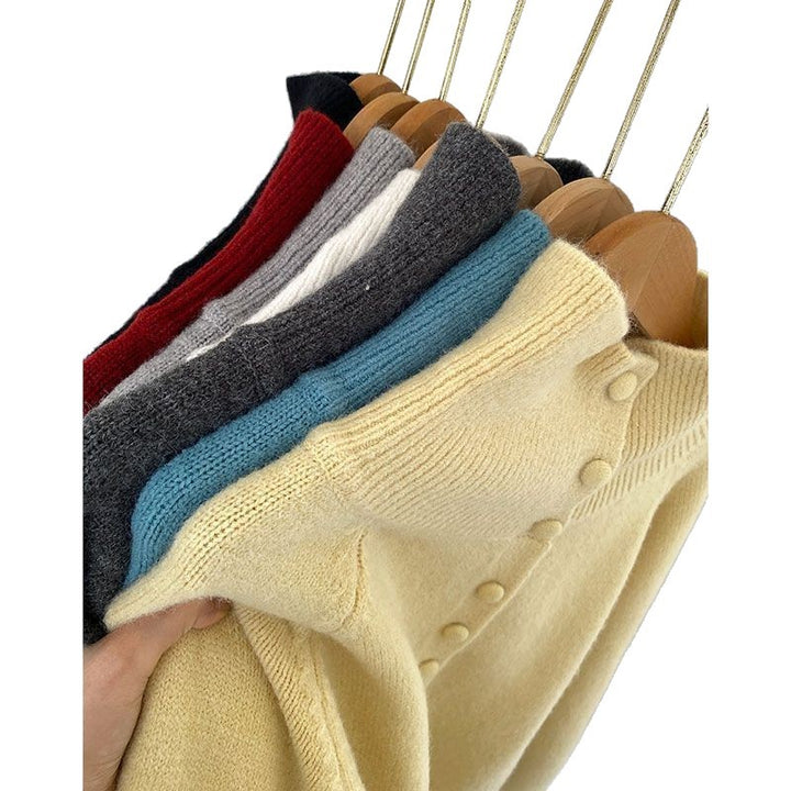 Damen modischer Strickpullover Drune