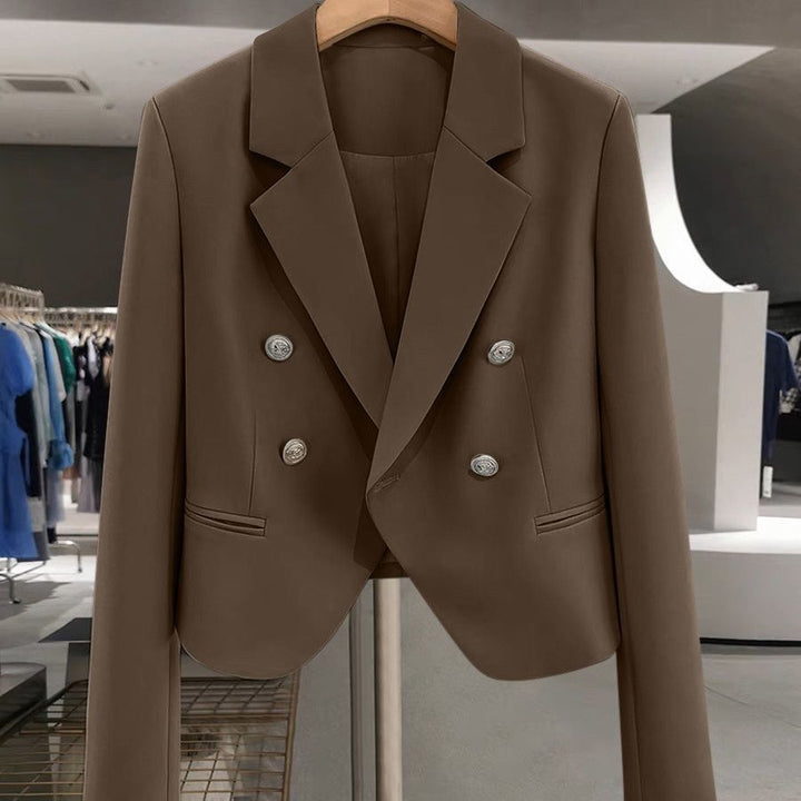 Damen zeitloser Doppelreiher Blazer Drune