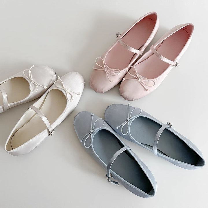 Damen Ballerinas mit verstellbarem Riemen und bequemer Innenpolsterung Drune
