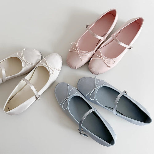 Damen Ballerinas mit verstellbarem Riemen und bequemer Innenpolsterung Drune