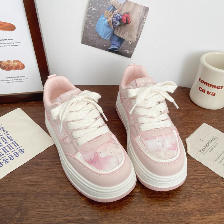 Damen Trendige Plateau-Sneaker mit komfortabler Dämpfung und modischer Silhouette Drune
