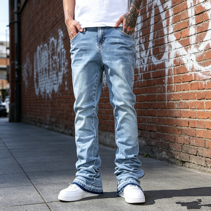 Herren Casual Straight Leg Jeans Drune