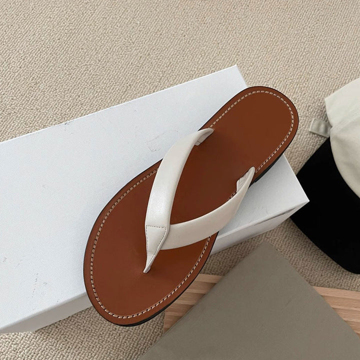 Damen stilvolle Zehentrenner mit weichem Fußbett Drune