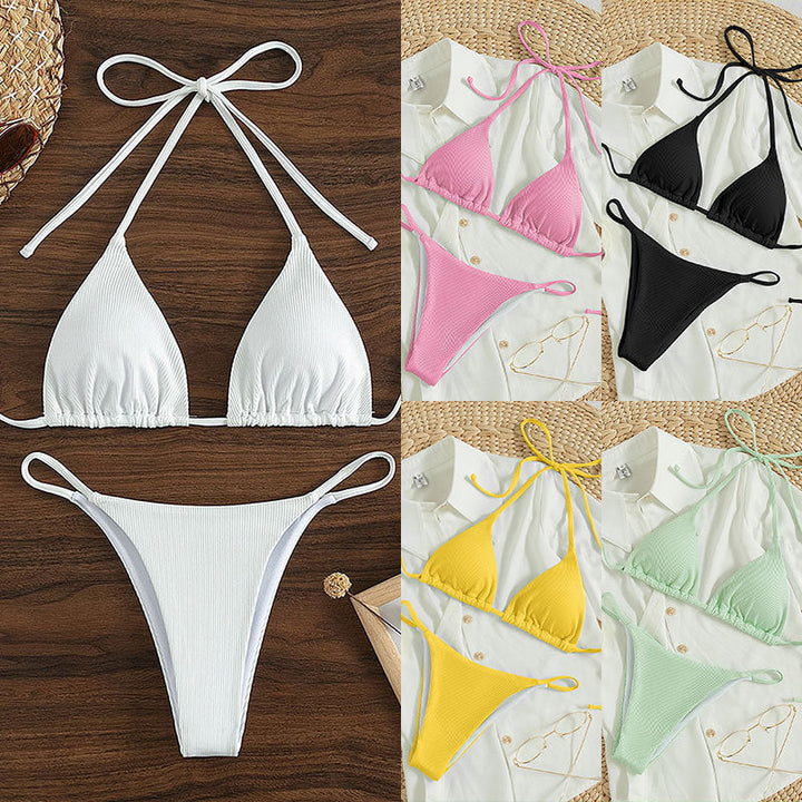 Damen Triangel-Bikini mit feinen Rüschendetails Drune
