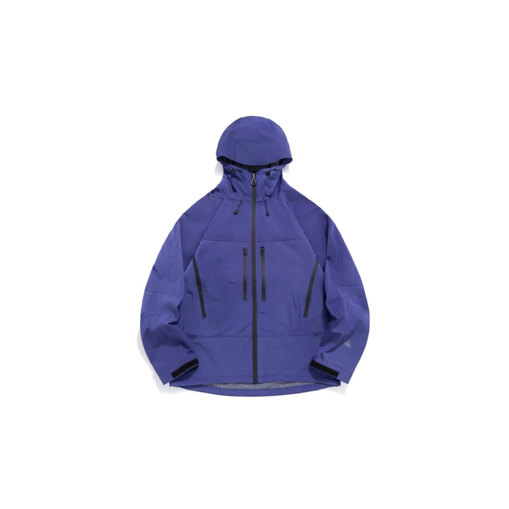 Unisex Technische Kapuzen-Outdoorjacke mit getapten Reißverschlüssen Drune