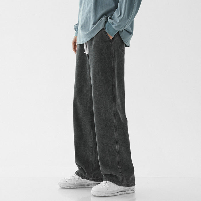 Herren weite Denim-Hose im modernen Vintage-Stil Drune