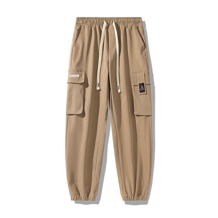 Herren Urbaner Utility-Jogger mit Oversize-Cargotaschen, Kordelzug und elastischen Knöcheln Drune