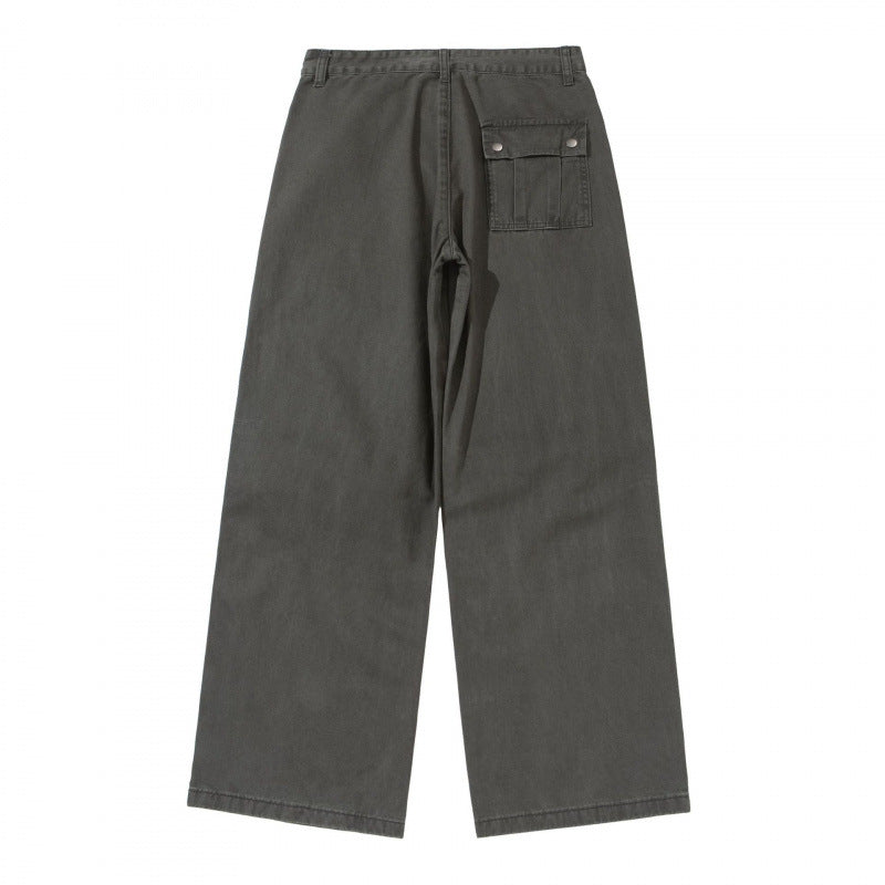 Damen Weite Utility-Hose aus robustem Canvas mit verstärkten Knie-Paneelen Drune