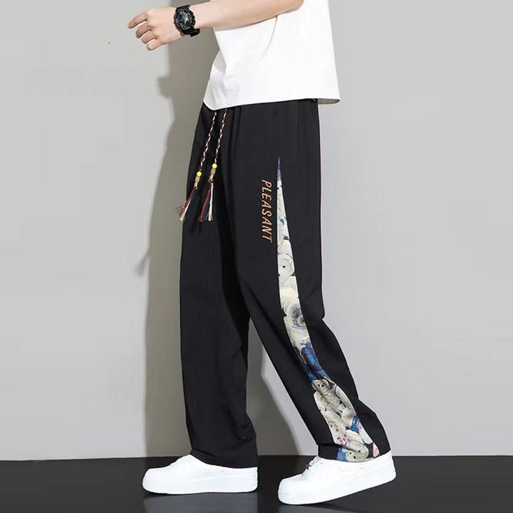 Herren Bequeme Freizeithose mit einzigartigem Seitendruck Drune