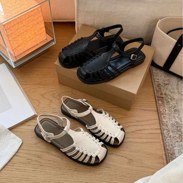 Damen Sandalen mit raffiniertem Riemendesign und komfortablem Fußbett Drune