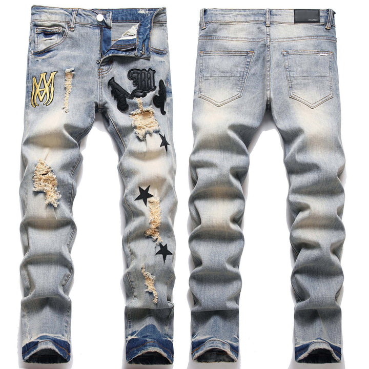 Herren Modische Slim-Fit Jeans Drune