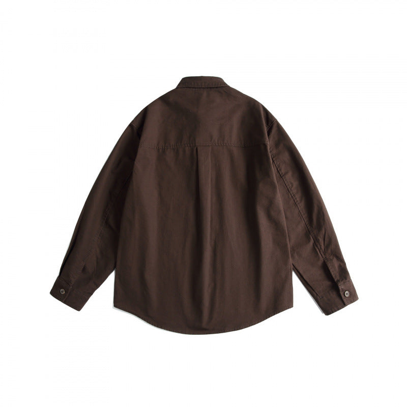 Unisex Besticktes Overshirt im Western‑Ethno‑Look mit Frog‑Verschlüssen Drune