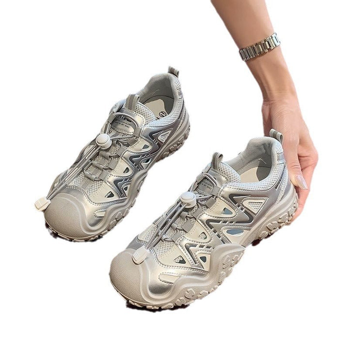 Damen Sportliche Sneakers mit atmungsaktiver Mesh-Oberfläche und rutschfester Sohle Drune