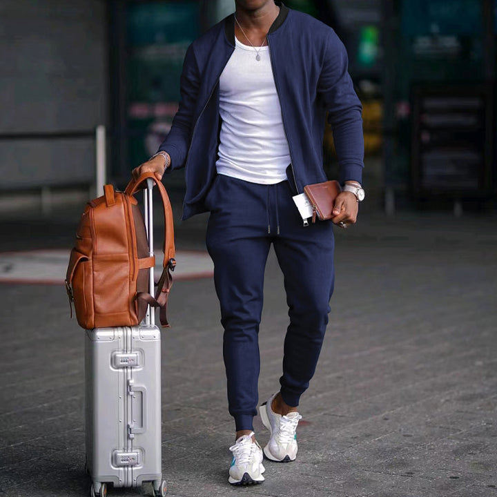 Herren stylische Sweatjacke und Jogginghose Drune