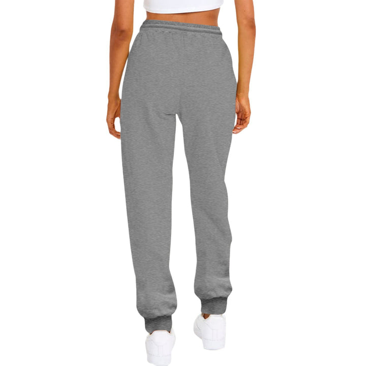 Damen nan komfortable Jogginghose mit Kordelzug Seitentaschen und geripptem Knöchelabschluss Drune