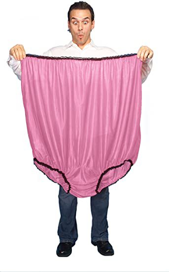 Unisex  übergroßer Satin-Spaßslip mit elastischem Bund Drune