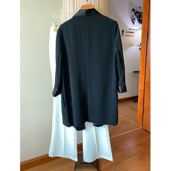 Damen Eleganter Smoking-Blazer Drune