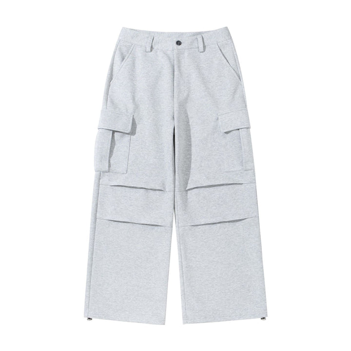 Damen Cargo-Loungehose mit weitem Bein, Klappentaschen und Tunnelzugsaum Drune