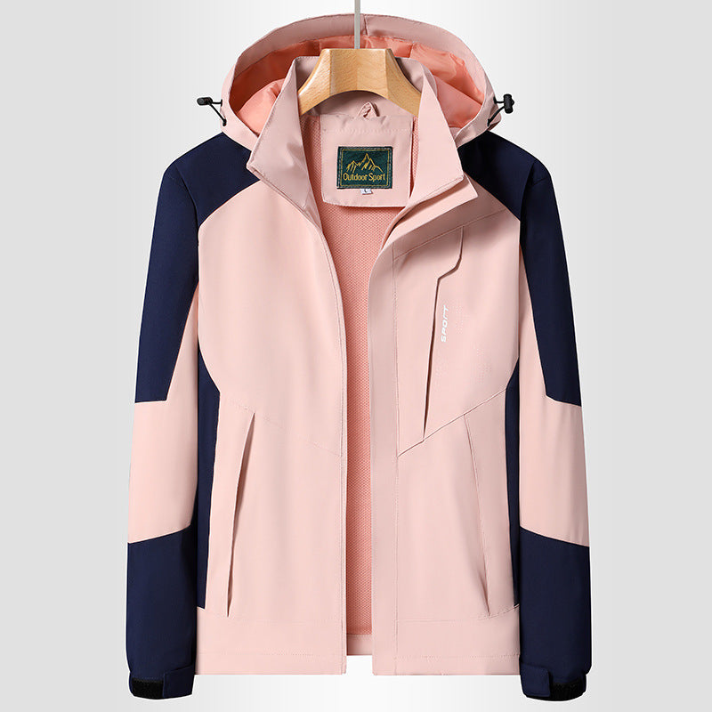 Damen Kapuzen-Softshelljacke wind- und wasserabweisend atmungsaktiv Drune