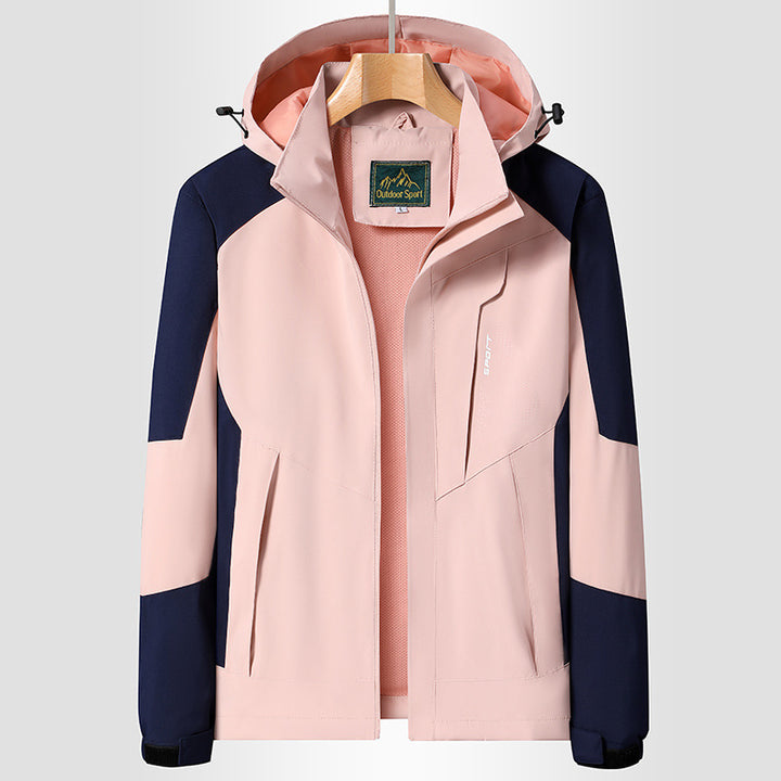 Damen Kapuzen-Softshelljacke wind- und wasserabweisend atmungsaktiv Drune