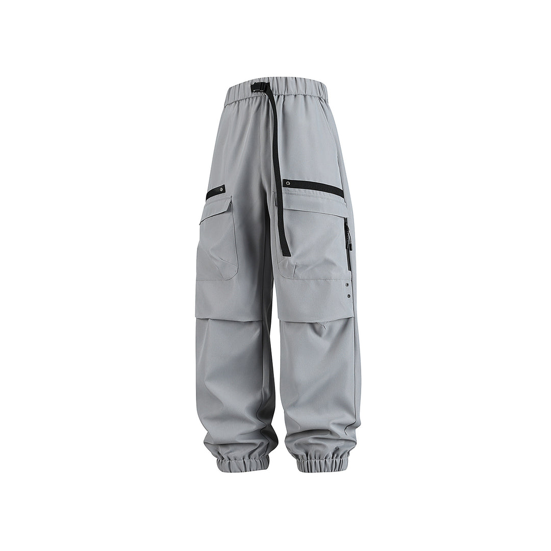 Herren weite Cargo-Jogginghose im Tech‑Utility‑Look mit elastischem Bund und multifunktionalen Klapptaschen Drune
